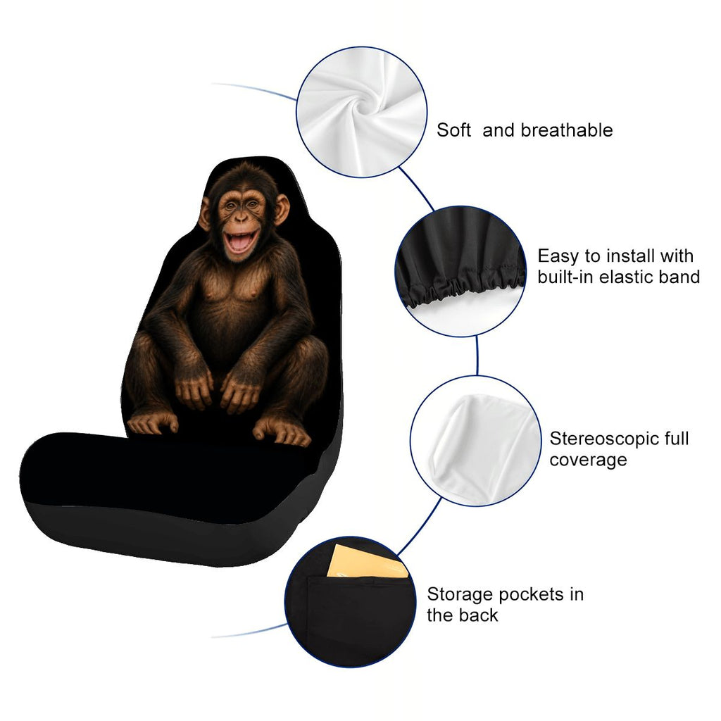 Happy Monkey Seat Cover